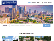Tablet Screenshot of maximumonerealty.com